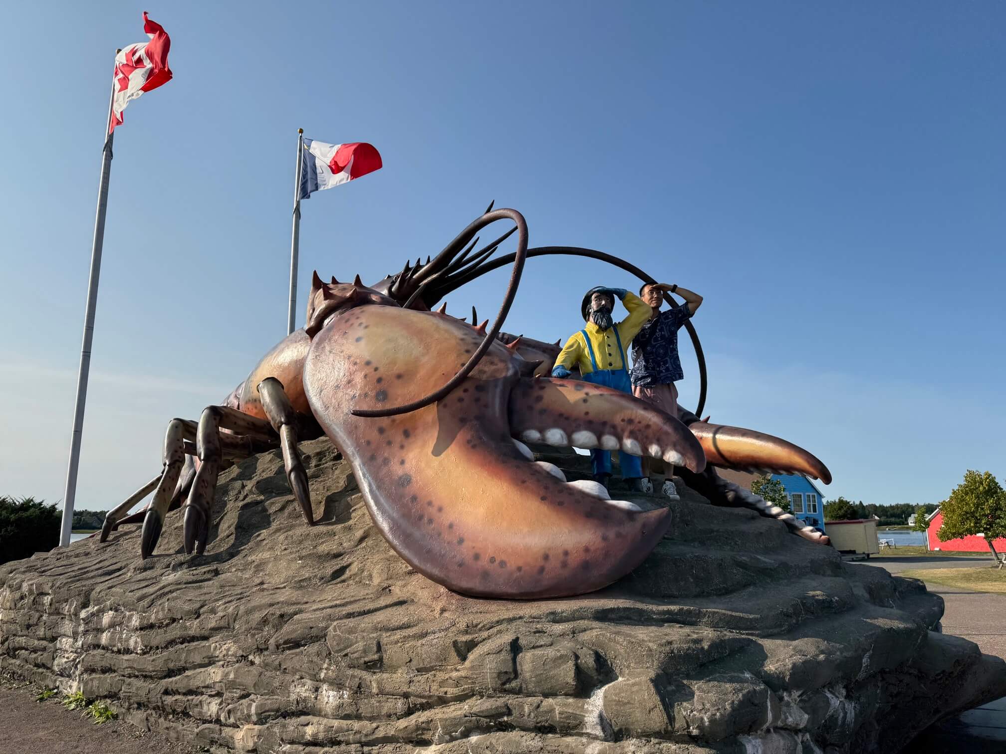 Shediac 的大龙虾雕塑。