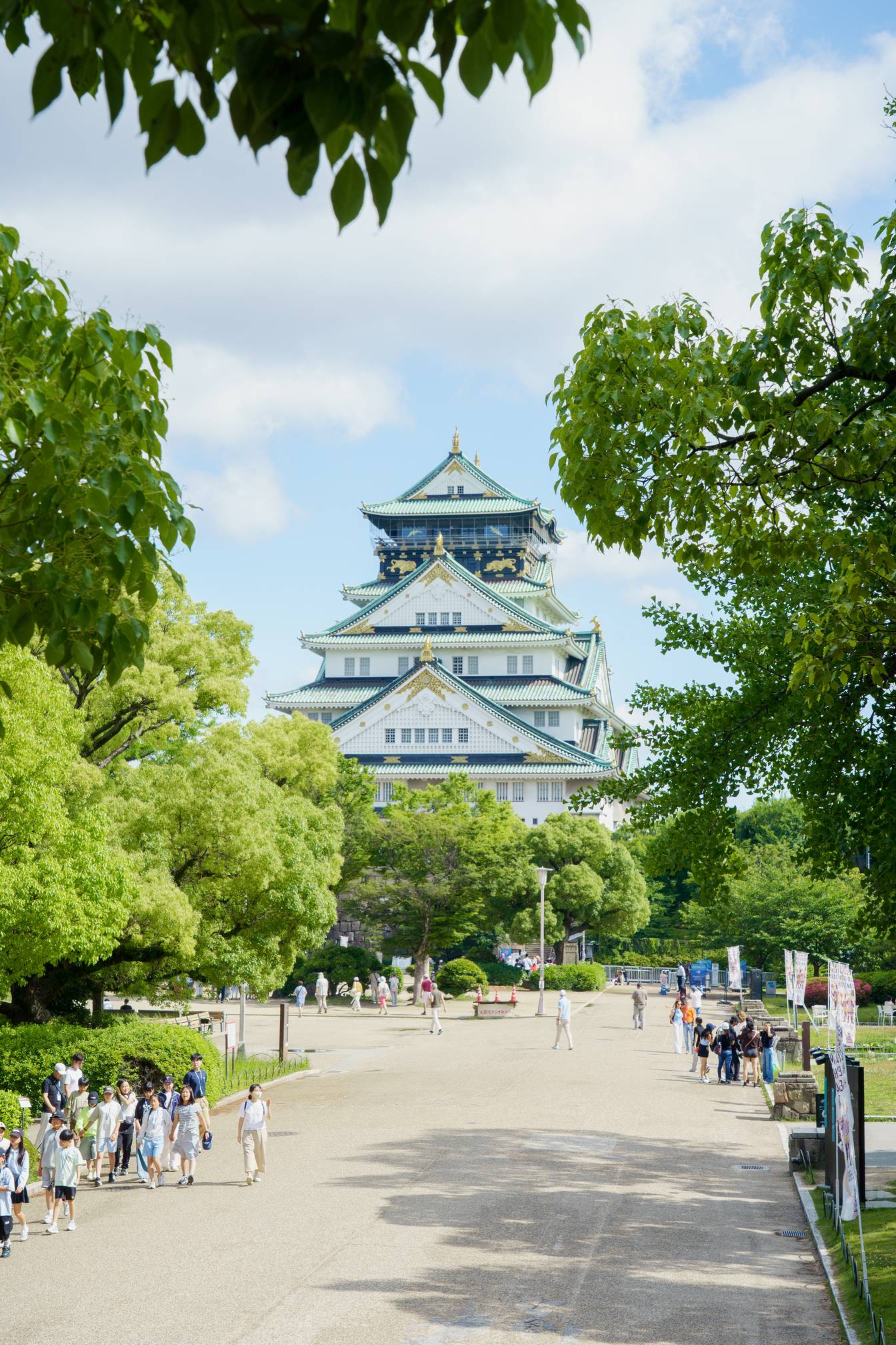 大阪城。
